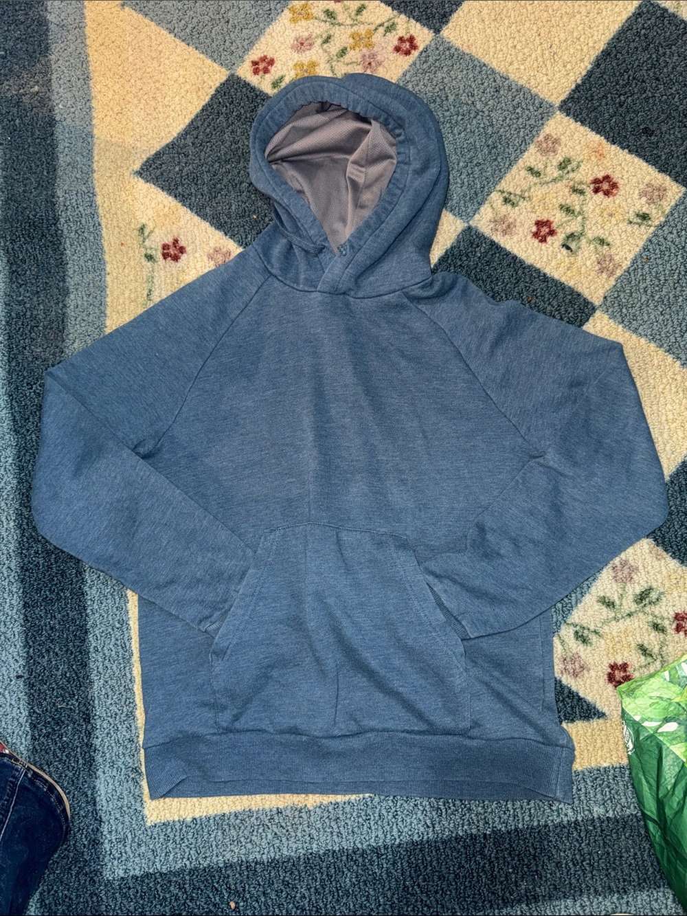 Women's Blue Hooded Sweatshirt - Classic Pullover Hoodie